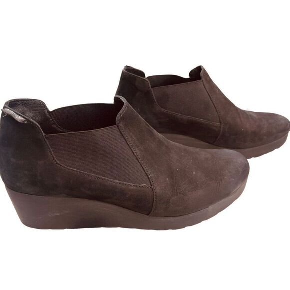 Mephisto | Air-Jet Tosca Chelsea Boot Suede Wedge Slip-On Black 8.5 | VGUC - Picture 6 of 12